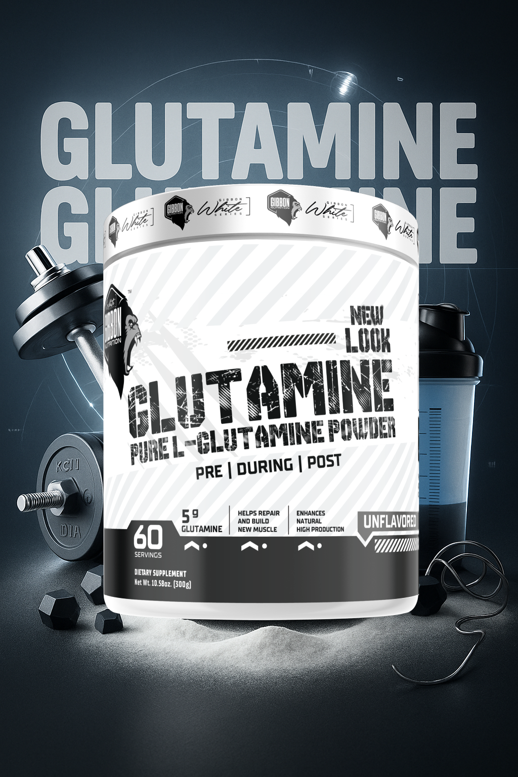 Gibbon White Series Pure Glutamine